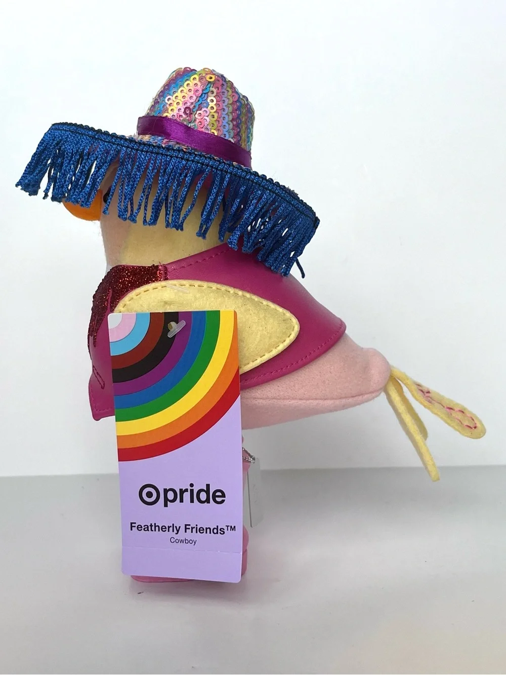 NWT 2026 Target PRIDE Featherly Friends “COWBOY” Bird